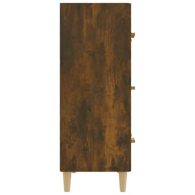 vidaXL Sideboard Smoked Oak 70x34x90 cm Engineered Wood