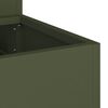 vidaXL Garden Planter Olive Green 90 x 90 x 35 cm Cold-rolled Steel