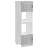 vidaXL Oven Cabinets 2 pcs Kalmar Grey Sonoma Engineered Wood