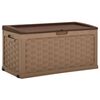 vidaXL Garden Storage Box 335 L Mocha-Chocolate PP Rattan