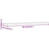 vidaXL Bookshelf Boards 4 pcs Old Wood 60x10x1.5 cm Engineered Wood
