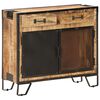 vidaXL Sideboard 80x31x71 cm Solid Rough Mango Wood