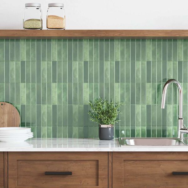 vidaXL Rectangular Tile 20 pcs Dark Green 29 x 23 x 0.08 cm