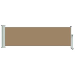 vidaXL Side Awning 80 x 300 cm 100% polyester iron steel Rectangular