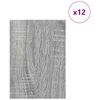 vidaXL Decor Panels 12 pcs Grey Sonoma 21 x 30 x 0.27 cm