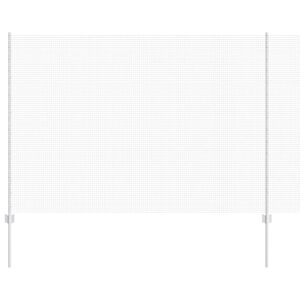 vidaXL Fence with Post Silver 1.5 x 25 m Steel