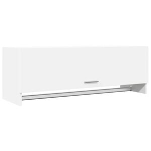 vidaXL Wardrobe White 100x32,5x35 cm Engineered Wood