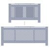 vidaXL MDF Radiator Cover Grey 205 cm