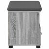 vidaXL Hall Bench with Cushion with Drawer Grey Sonoma 60 x 38 x 46 cm