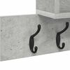 vidaXL Wall-Mounted Coat Rack Concrete grey 100 x 12 x 43.5 cm