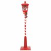 vidaXL Chirstmas Street Lamp with 2 Lanterns Red 40.5 x 80 x 188 cm