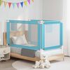 vidaXL Toddler Safety Bed Rail Blue 140x25 cm Fabric