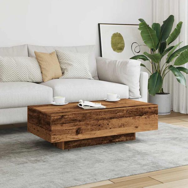 vidaXL Coffee Table Old Wood 100x49.5x31 cm Engineered Wood