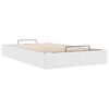 vidaXL Ottoman Bed Frame without Mattress White Double Faux Leather