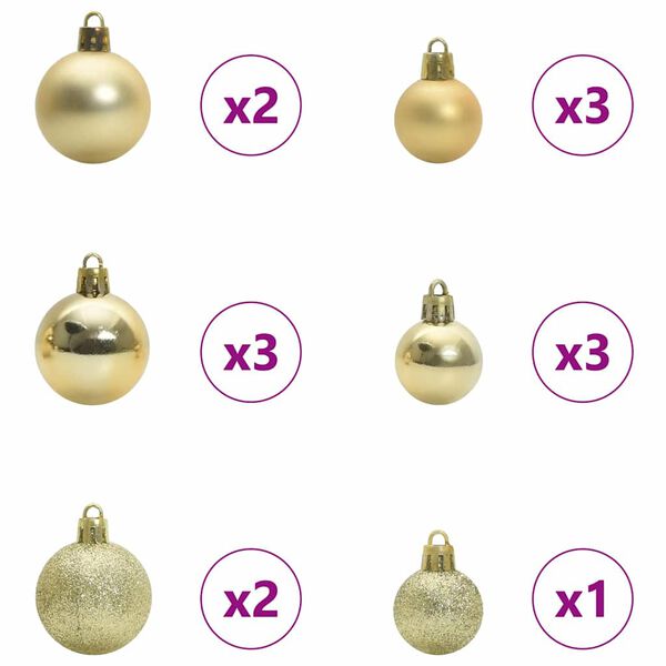 vidaXL Artificial Pre-lit Christmas Tree with 150 LEDs Pink 150 cm PVC