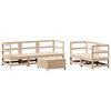 vidaXL 6 Piece Garden Sofa Set Solid Wood Pine