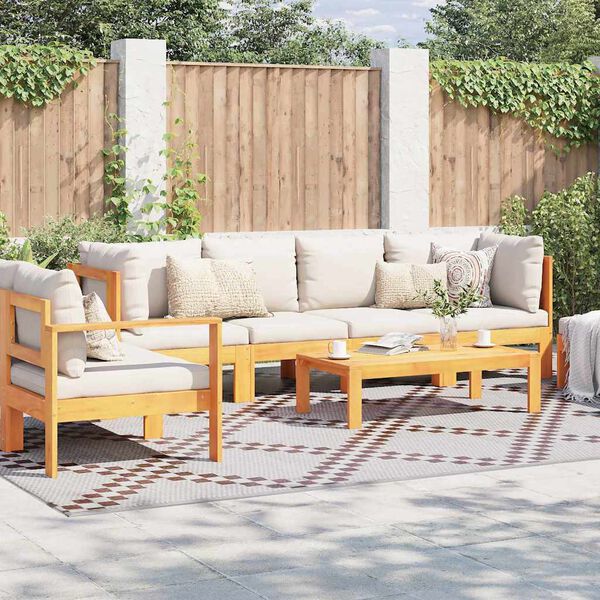 vidaXL Outdoor Rug ARAKIL Brown and white 300 x 400 cm PP