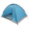 vidaXL Camping Tent 4-Person Blue 185T Polyester with PU coating