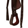 vidaXL Western Saddle. Headstall&Breast Collar Real Leather 13" Brown