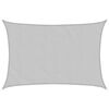vidaXL Sun Shade Sail Light Grey 6x5 m 100% Polyester Oxford