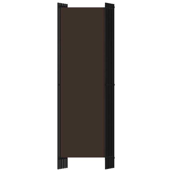 vidaXL 6-Panel Room Divider Brown 300x180 cm