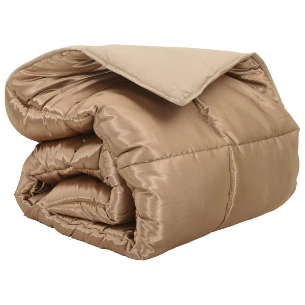 vidaXL Winter Duvet Gold 200 x 220 cm Satin and Microfiber