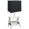 vidaXL Outdoor Swing Cover Black