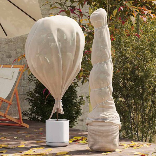 vidaXL Frost Protection Plant Fleece Beige 100 x 3.2 m