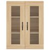 vidaXL Wall Mounted Cabinet Sonoma Oak 69.5x34x90 cm Engineered Wood