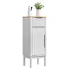 vidaXL Bathroom Cabinet FLORO White 35 x 30 x 90 cm Solid Pine Wood