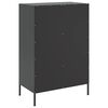 vidaXL Highboard Black 68x39x101.5 cm Steel