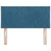 vidaXL LED Headboard with Headboard Dark Blue 100 cm Faux Leather