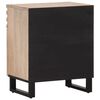 vidaXL Bedside Cabinet White 50x34x60 cm Solid Wood Mango