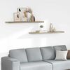 vidaXL Floating Wall Shelves 2 pcs Oak 120x23.5x3.8 cm MDF