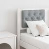 vidaXL Headboard Other White and light grey 120 cm Solid pine wood
