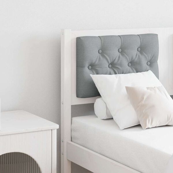 vidaXL Headboard Other White and light grey 120 cm Solid pine wood