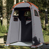 vidaXL Shower Tent Grey and Orange Waterproof