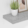 vidaXL Floating Wall Shelves 4 pcs Concrete Grey 120x23.5x3.8 cm MDF