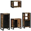 vidaXL Bathroom Furniture Set 4 pcs Multicolour and Black