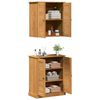 vidaXL Bathroom Furniture Set VIGO 2 pcs Brown and Honey Brown