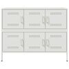 vidaXL Sideboard White 100.5x39x79 cm Steel