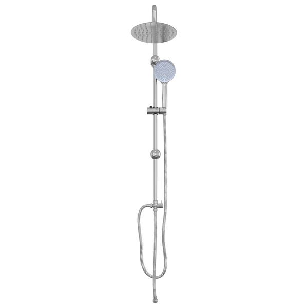 vidaXL Shower System Manual Silver 47 x 20 x 95 cm Stainless Steel