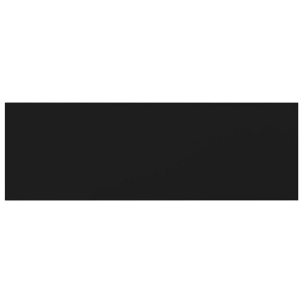 vidaXL Bookshelf Boards 8 pcs Black 60x20x1.5 cm Engineered Wood