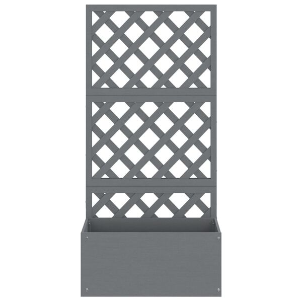 vidaXL Trellis Planter Grey 65x33x135 cm WPC