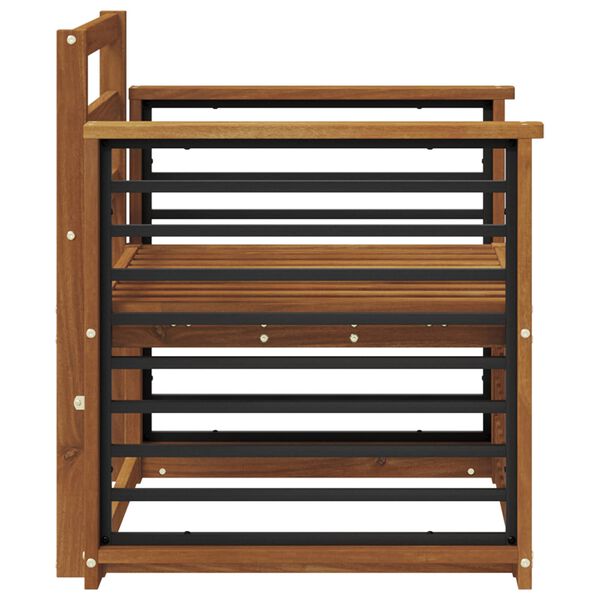 vidaXL Outdoor Sofa Set Natural 71 x 63 x 73 cm Solid Acacia Wood