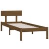 vidaXL Bed Frame without Mattress Honey Brown Solid Wood Pine Single