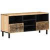 vidaXL TV Cabinet 100x33x46 cm Solid Wood Mango