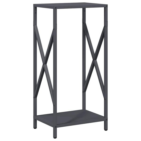 vidaXL Firewood Rack Anthracite 34x25x70 cm Cold-rolled steel