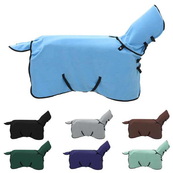 vidaXL Horse Blanket Full Aqua 75 cm Polyester