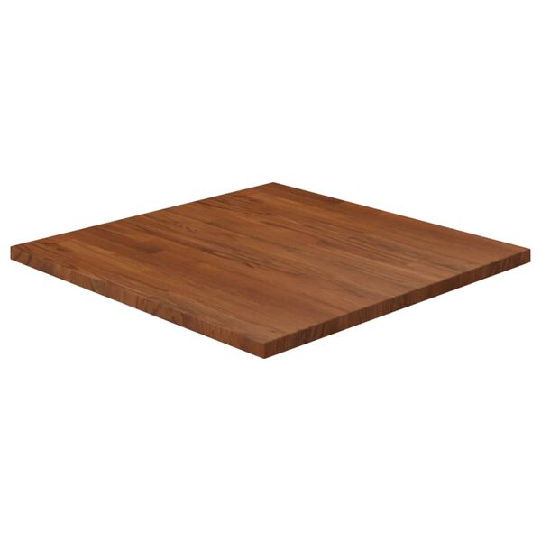 vidaXL Square Table Top Dark Brown 70x70x2.5cm Treated Solid Wood Oak